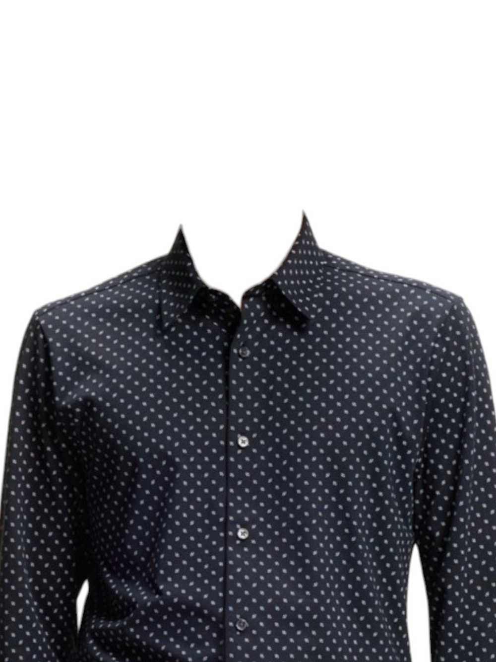 BOSS Hugo Boss Printed Performance Stretch slim-fit shirt in cotton blend M NWT